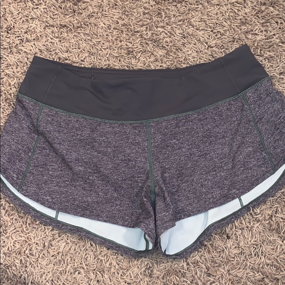 size 6 lululemon speed up shorts